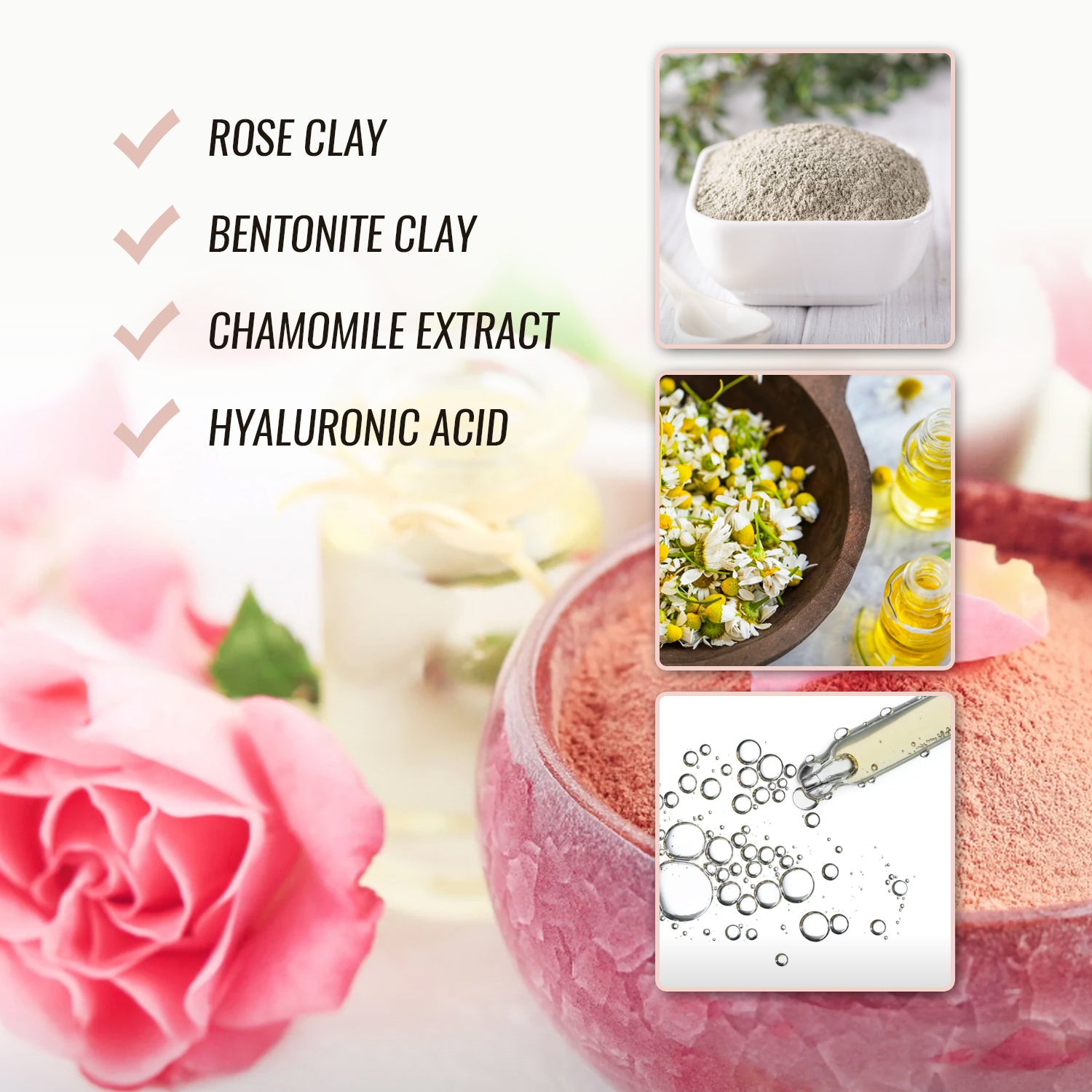 Mascarilla revitalizante de rosas